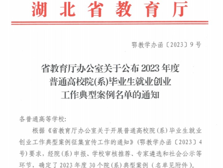 奏响“高质量就业是立校之本”最强音财经政法学院入选湖北省毕业生就业创业工作典型案例